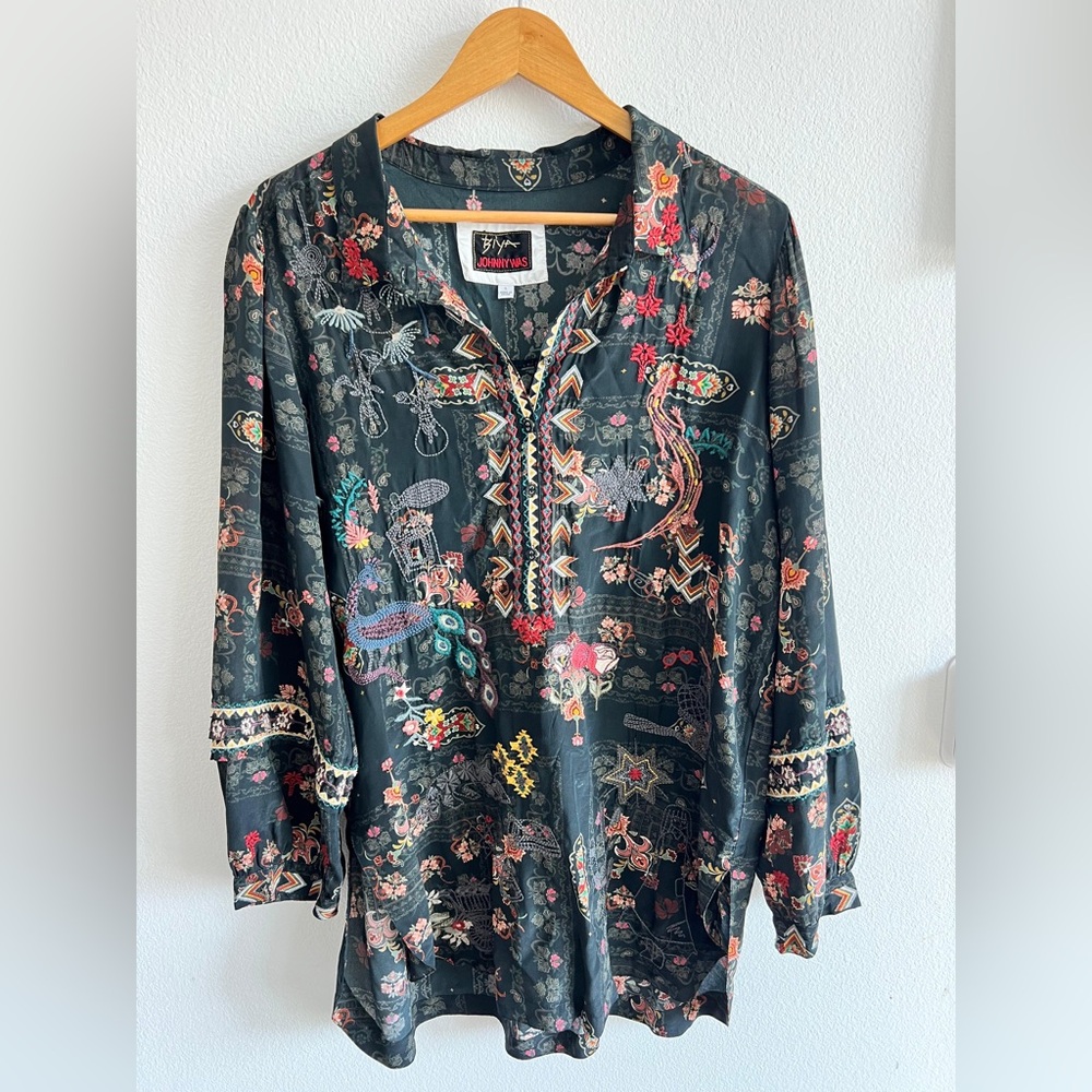 Johnny Was GILA TUNIC - AGGIE size L - Picture 4 of 11